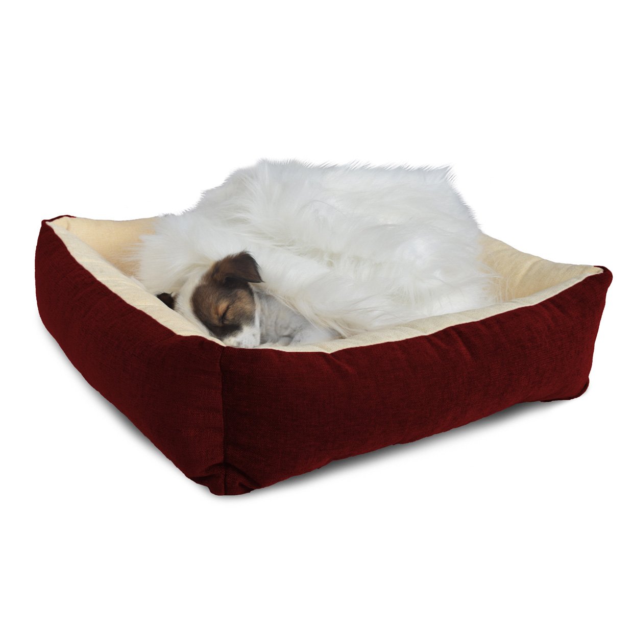 Square Bolster Dog Bed 40 Sale Soft Bed For Small Dogs Prazuchi