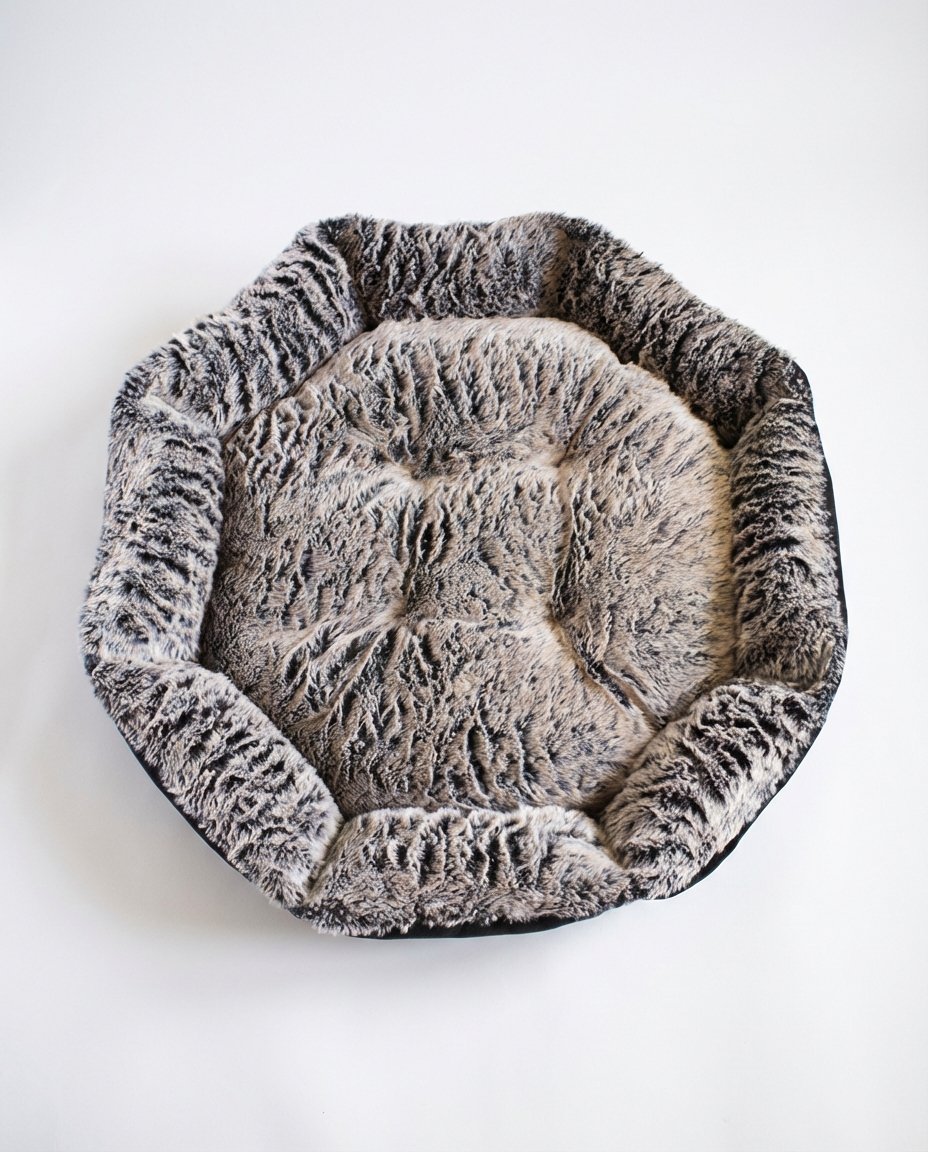 fur bolster dog bed available in multiple sizes for all breeds