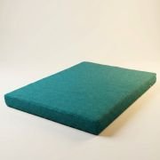 jute dog bed cover orthopedic showing flat mattress design