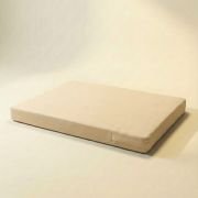 Jute orthopedic dog bed beige