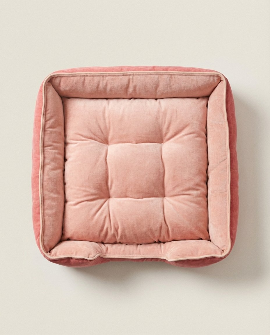 three side dog bed available in multiple sizes and dual colors