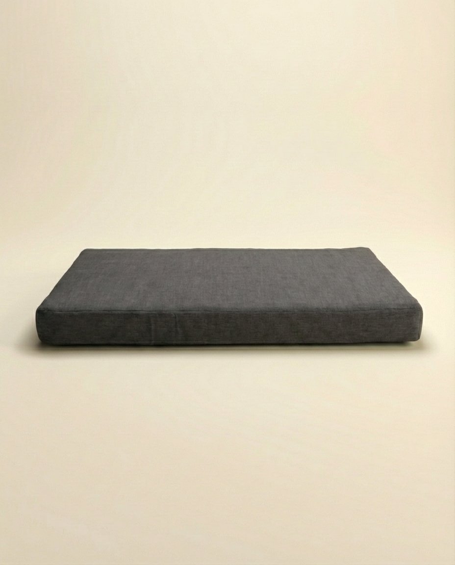 orthopedic dog bed grey