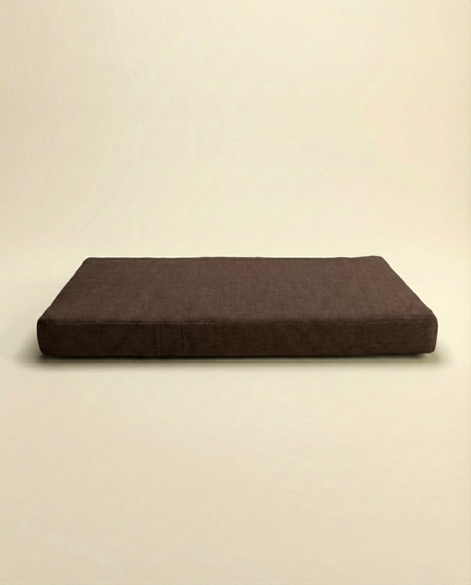 orthopedic dog bed brown