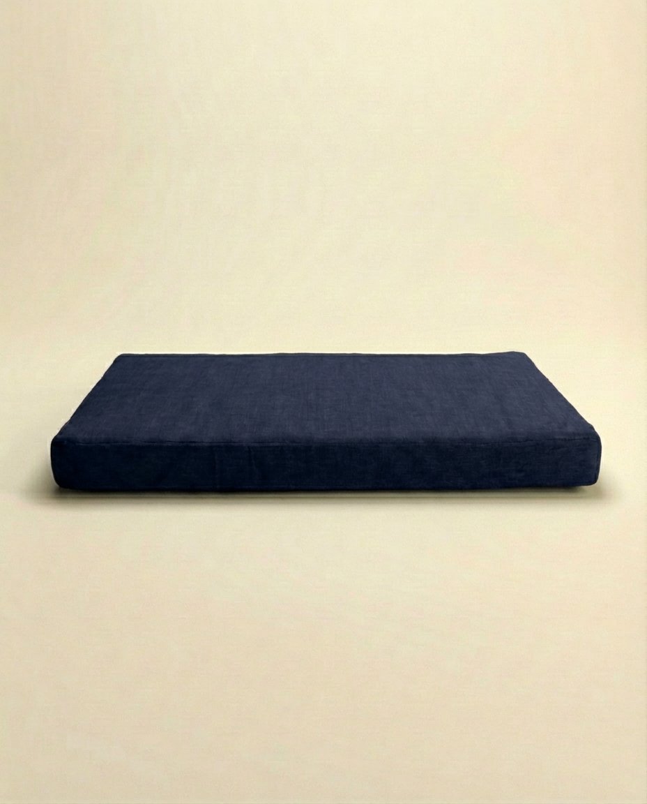 orthopedic dog bed blue