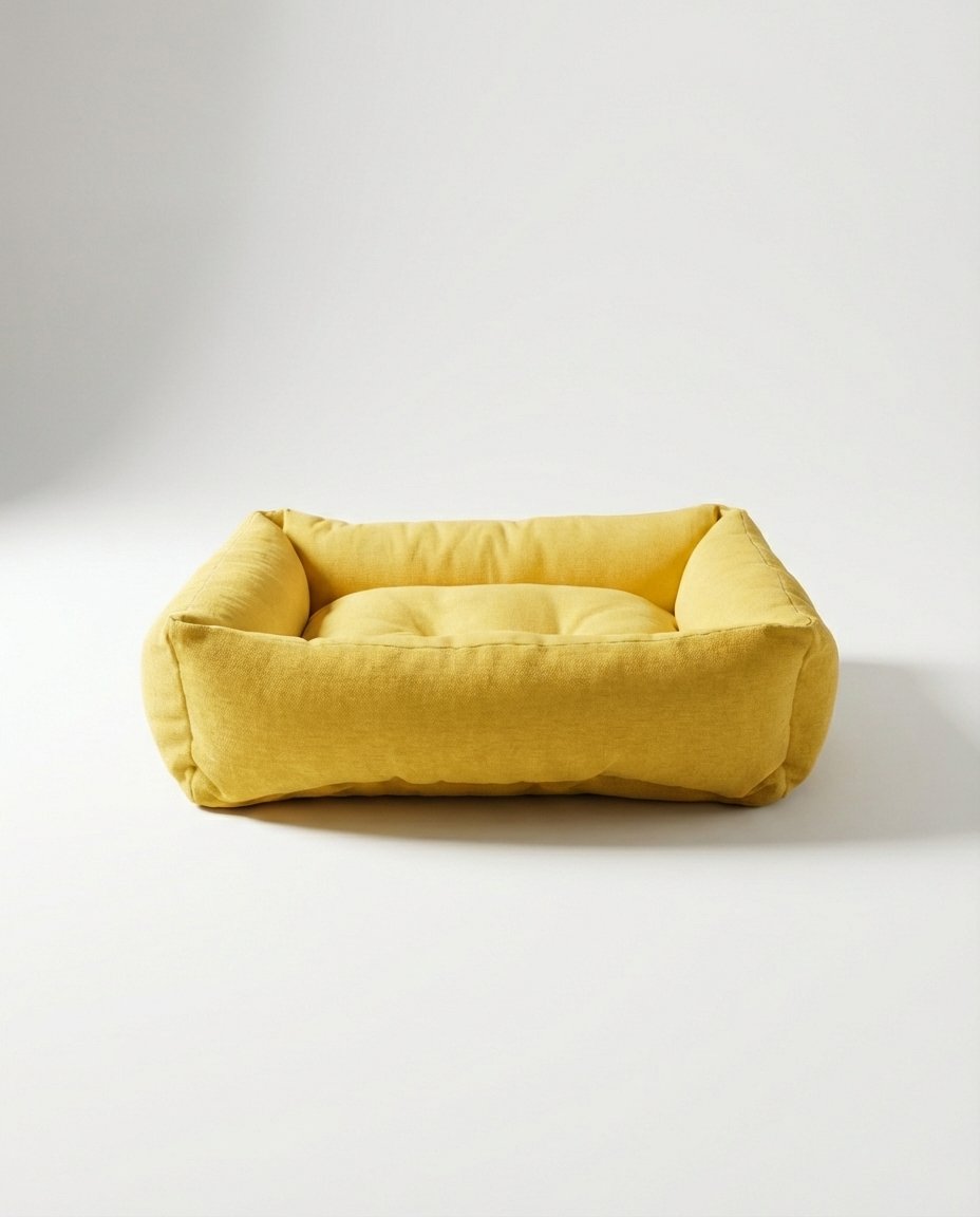 Classic Bolster Dog Bed Yellow