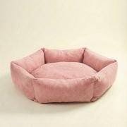 Bolster Dog Bed Pink
