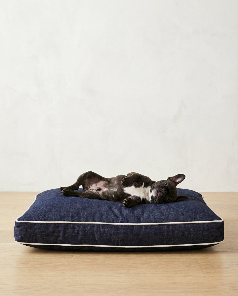 Denim Chewproof Dog Bed