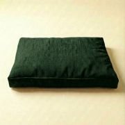 chew resistant dog bed with removable cover green